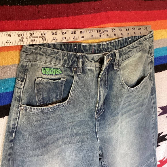 Vintage Empyre Cropped baggy jeans Wide leg 32 x 24 Y2K - Picture 7 of 15